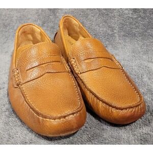 GH Bass Monte Mens Penny Loafer Brown 9.5 Medium Drivers Leather EXCELLENT